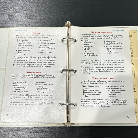 Vintage Kraft 75th Anniversary Hardcover Cookbook Binder - Picture 5 of 10